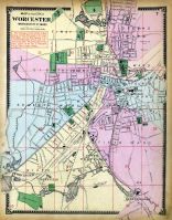 Index Map, Worcester 1870